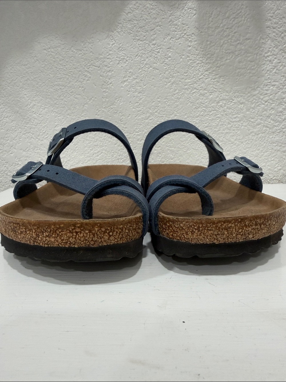 Birkenstock 7/37 Women’s Elemental Blue Two-Strap Adjustable Sandals - Picture 10 of 10